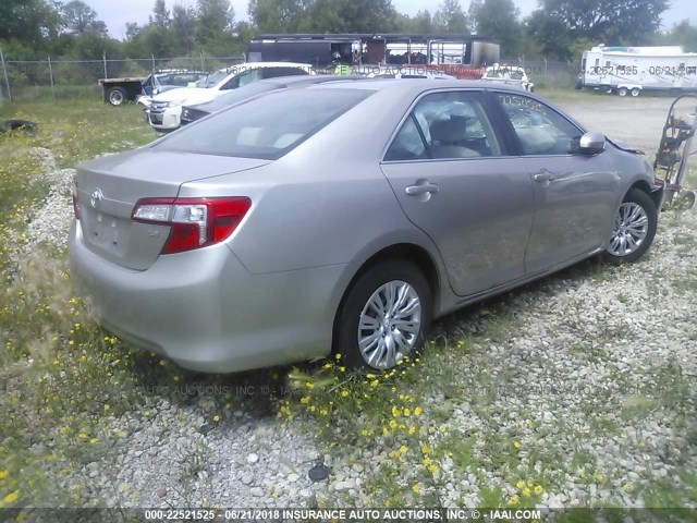 4T4BF1FK1ER408532 - 2014 TOYOTA CAMRY L/SE/LE/XLE TAN photo 4