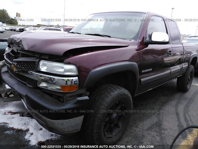 1GCHK29U11E203126 - 2001 CHEVROLET SILVERADO K2500 HEAVY DUTY RED photo 2