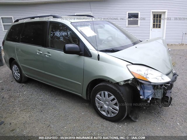 5TDZK23C58S168955 - 2008 TOYOTA SIENNA CE/LE GREEN photo 1