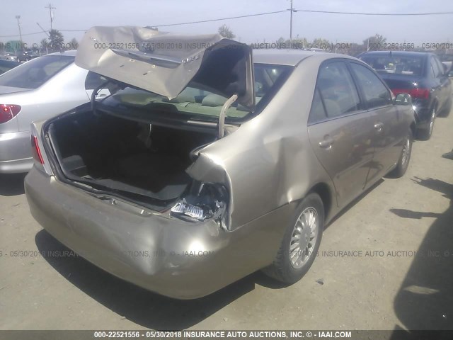 4T1BE32K25U049125 - 2005 TOYOTA CAMRY LE/XLE/SE 金色 照片 4