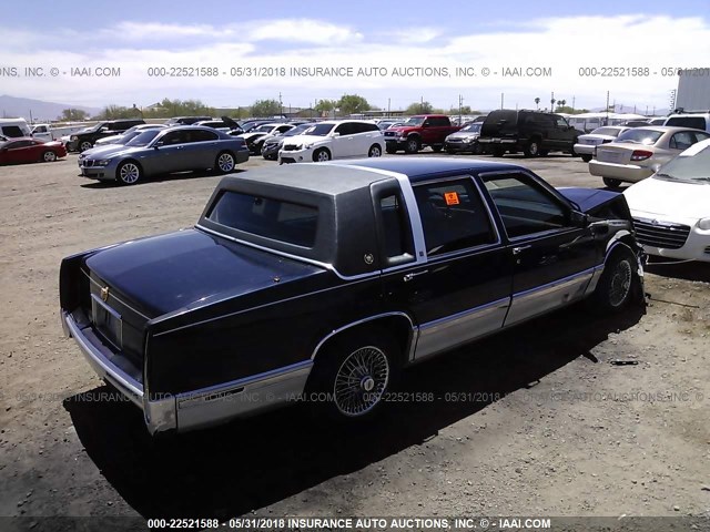 1G6CD53B0N4247002 - 1992 CADILLAC DEVILLE BLUE photo 4