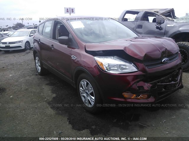 1FMCU0F70EUD80748 - 2014 FORD ESCAPE S RED photo 1