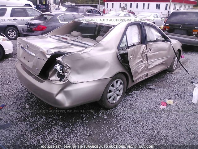 4T1BF30K74U568752 - 2004 TOYOTA CAMRY LE/XLE/SE 金色 照片 4