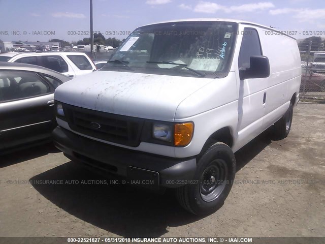 1FTSE34L46DA57335 - 2006 FORD ECONOLINE E350 SUPER DUTY VAN WHITE photo 2