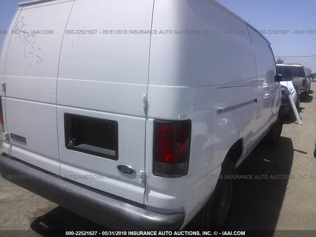 1FTSE34L46DA57335 - 2006 FORD ECONOLINE E350 SUPER DUTY VAN WHITE photo 4