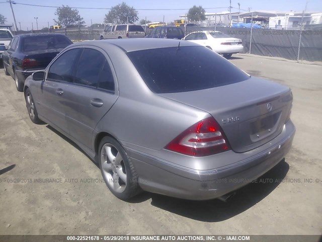 WDBRF52H96A825784 - 2006 MERCEDES-BENZ C GENERATION 2006 230 SILVER photo 3