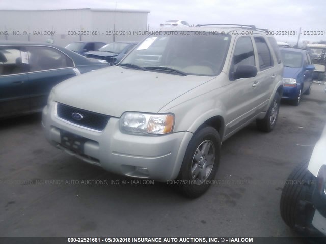 1FMCU94114KA15296 - 2004 FORD ESCAPE LIMITED GREEN photo 2