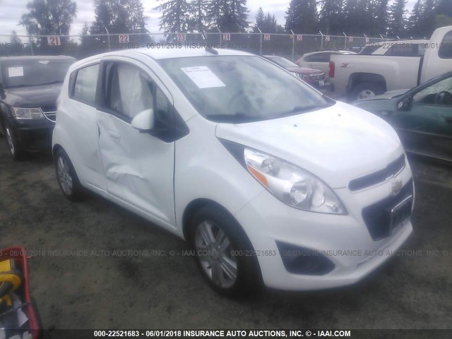 KL8CA6S98EC503847 - 2014 CHEVROLET SPARK LS WHITE photo 1