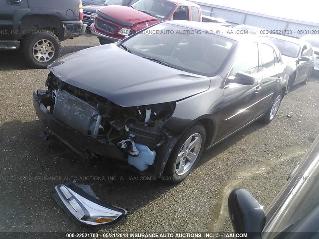 1G11B5SL4EF262524 - 2014 CHEVROLET MALIBU LS ნაცრისფერი ფოტო 2