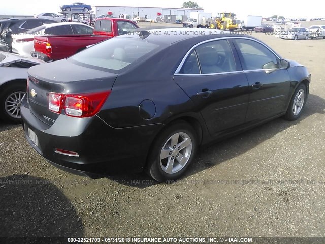 1G11B5SL4EF262524 - 2014 CHEVROLET MALIBU LS ნაცრისფერი ფოტო 4