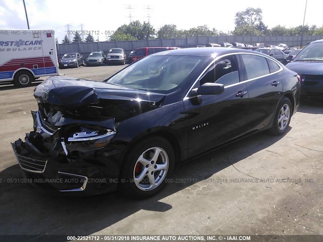 1G1ZB5ST9HF253180 - 2017 CHEVROLET MALIBU LS Қара фото 2