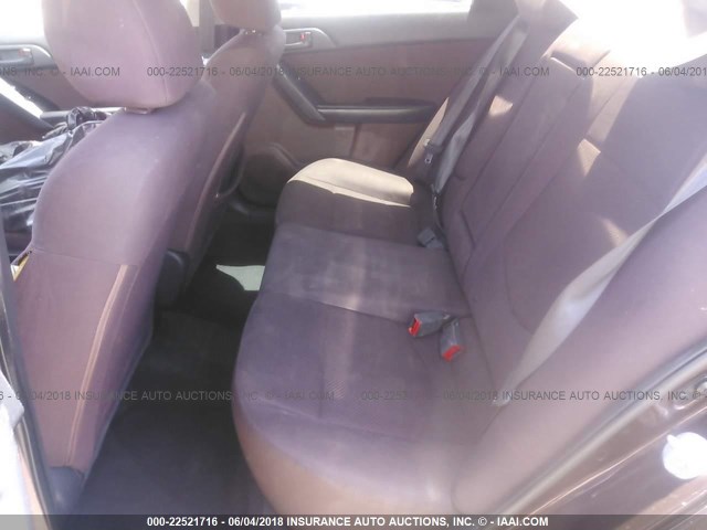 KNAFU4A29A5165486 - 2010 KIA FORTE EX BURGUNDY photo 8