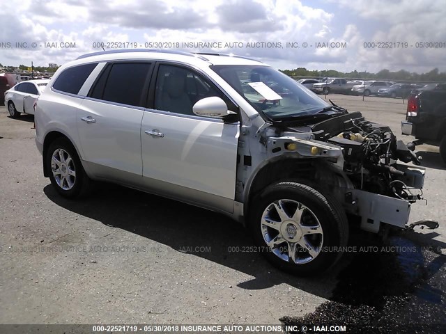 5GALRBED3AJ122200 - 2010 BUICK ENCLAVE CXL WHITE photo 1