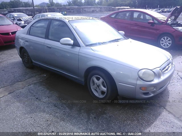 KNAFB161115211719 - 2001 KIA SPECTRA GS/GSX SILVER photo 1