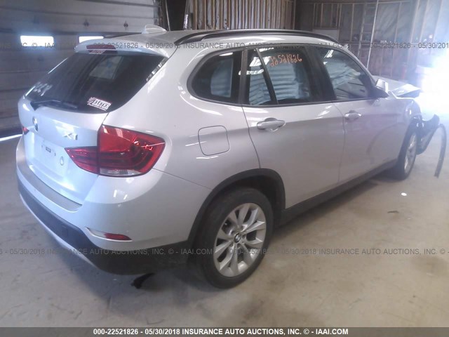 WBAVL1C57EVY18603 - 2014 BMW X1 XDRIVE28I SILVER photo 4