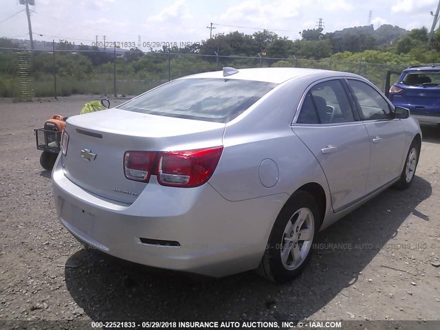 1G11C5SL8FF301906 - 2015 CHEVROLET MALIBU 1LT 银色 照片 4