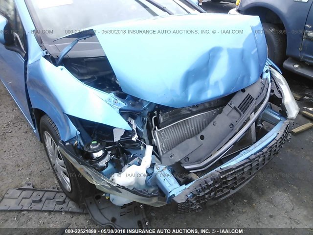 JHMZE2H38BS000238 - 2011 HONDA INSIGHT BLUE photo 6