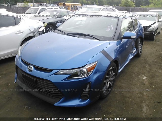 JTKJF5C75E3066700 - 2014 TOYOTA SCION TC 蓝色 照片 2