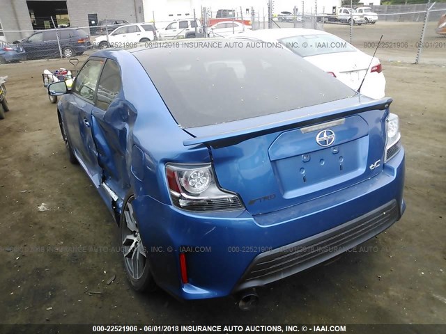 JTKJF5C75E3066700 - 2014 TOYOTA SCION TC BLUE photo 3