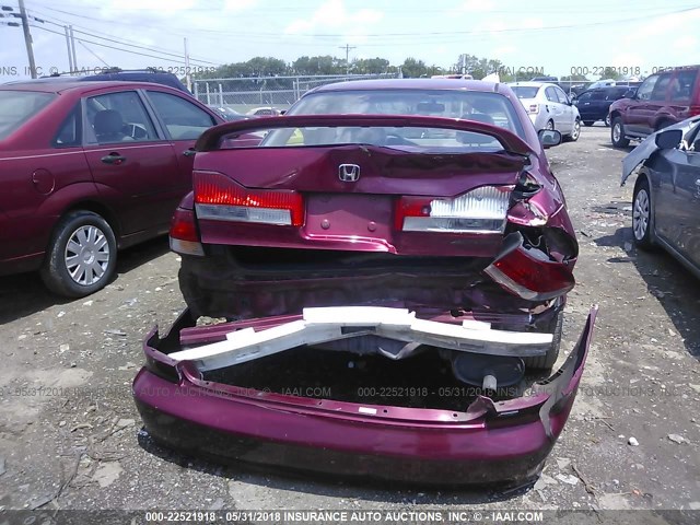 1HGCG16501A023888 - 2001 HONDA ACCORD EX RED photo 6