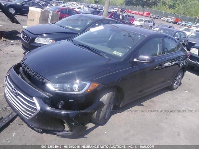 5NPD84LF7JH244928 - 2018 HYUNDAI ELANTRA SEL/VALUE/LIMITED BLACK photo 2