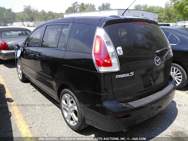 JM1CR293380325958 - 2008 MAZDA 5 BLACK photo 3