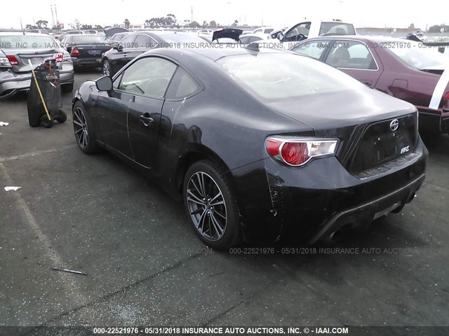 JF1ZNAA19G9702996 - 2016 TOYOTA SCION FR-S BLACK photo 3