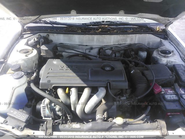 1NXBR12E9YZ309883 - 2000 TOYOTA COROLLA VE/CE/LE 白色 照片 10