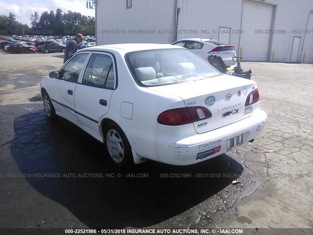1NXBR12E9YZ309883 - 2000 TOYOTA COROLLA VE/CE/LE 白色 照片 3