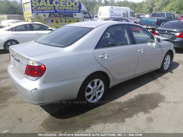 4T1BF30K46U634483 - 2006 TOYOTA CAMRY LE/XLE/SE SILVER photo 4