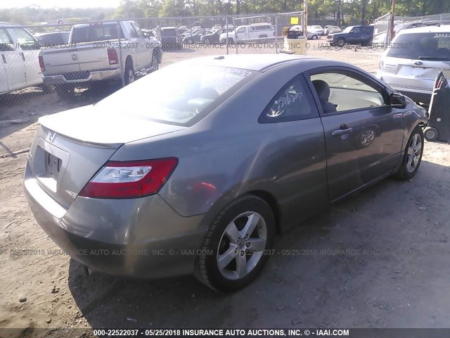 2HGFG12938H553872 - 2008 HONDA CIVIC EXL ნაცრისფერი ფოტო 4