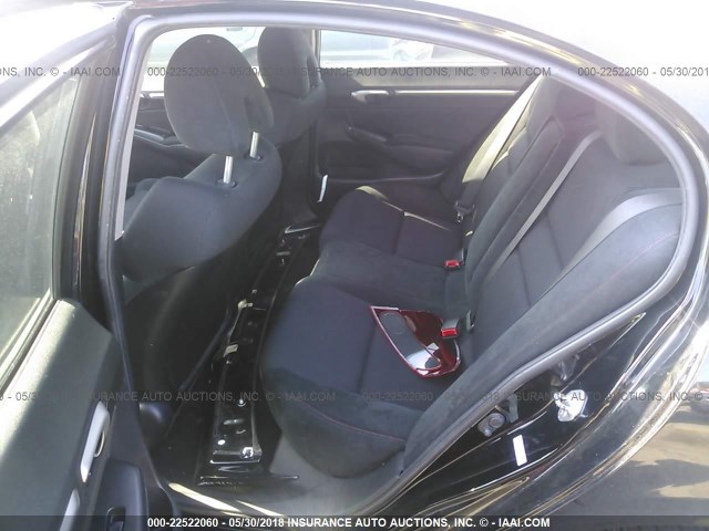 2HGFA55509H700216 - 2009 HONDA CIVIC SI BLACK photo 8