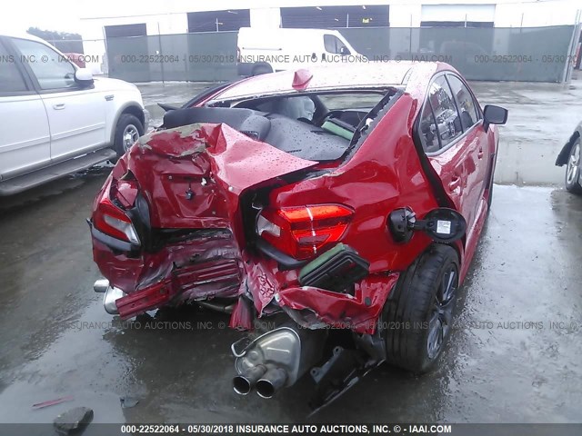 JF1VA1B65H9825698 - 2017 SUBARU WRX RED photo 6