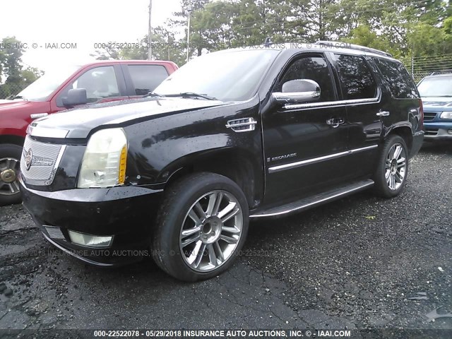 1GYEC63817R337567 - 2007 CADILLAC ESCALADE LUXURY შავი ფოტო 2