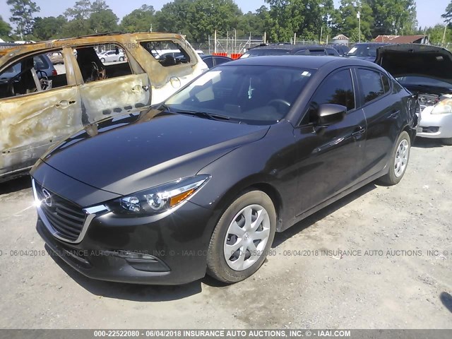 3MZBN1U76HM109026 - 2017 MAZDA 3 SPORT GRAY photo 2