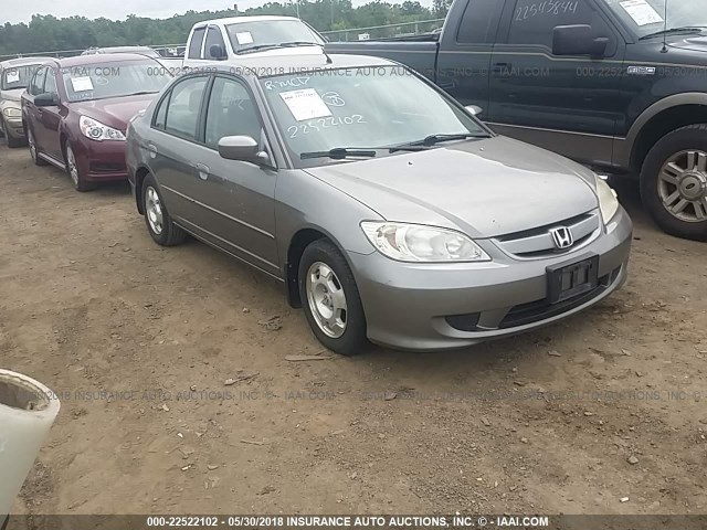 JHMES96694S005738 - 2004 HONDA CIVIC HYBRID GRAY photo 1