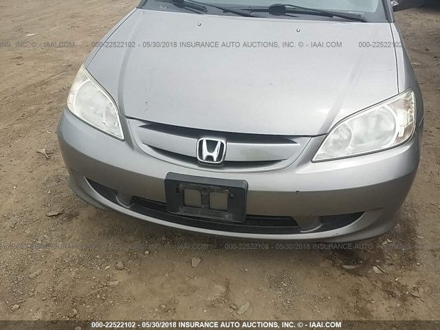 JHMES96694S005738 - 2004 HONDA CIVIC HYBRID GRAY photo 6