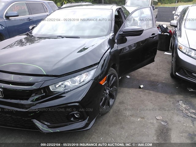 SHHFK7H46HU212157 - 2017 HONDA CIVIC SPORT შავი ფოტო 2