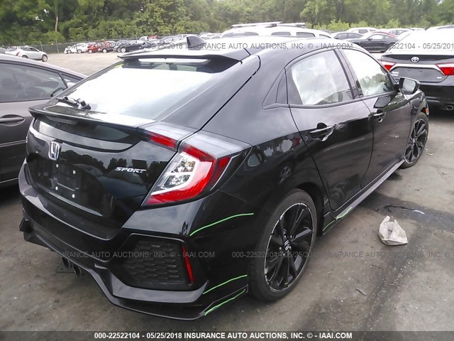 SHHFK7H46HU212157 - 2017 HONDA CIVIC SPORT შავი ფოტო 4