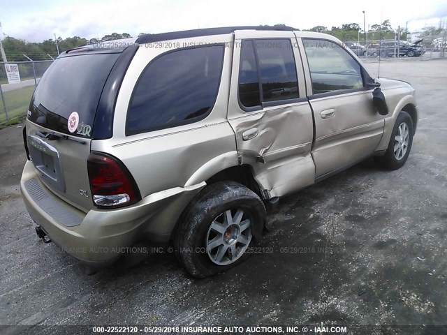 5GADS13SX42248363 - 2004 BUICK RAINIER CXL GOLD photo 4