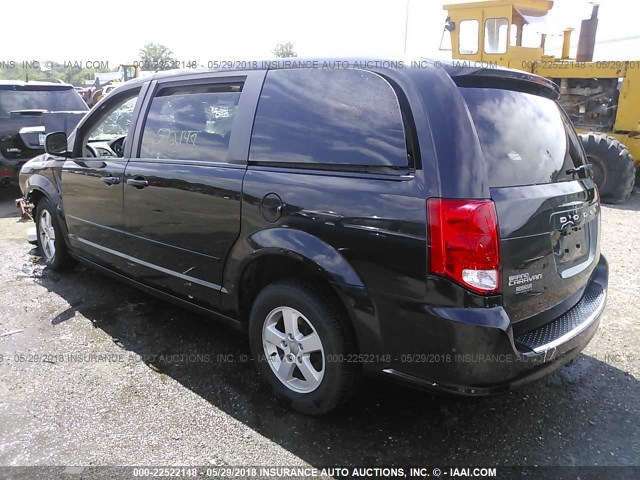 2D4RN3DG4BR710418 - 2011 DODGE GRAND CARAVAN MAINSTREET 黑色 照片 3
