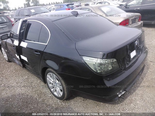 WBANB33575CN66037 - 2005 BMW 545 I BLACK photo 3