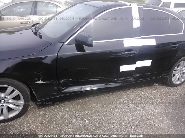 WBANB33575CN66037 - 2005 BMW 545 I BLACK photo 6