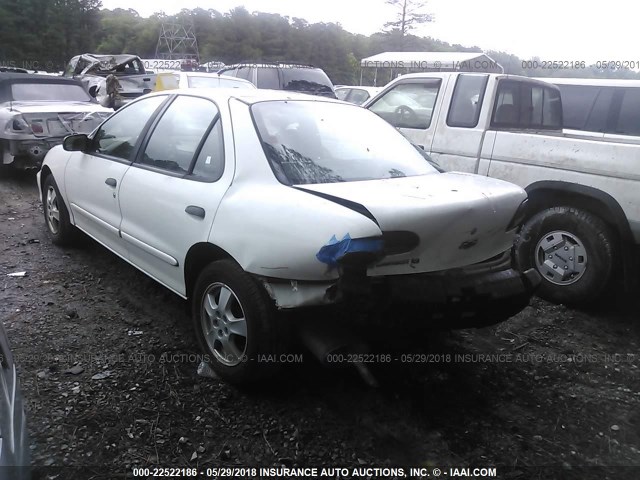 1G1JF524927359804 - 2002 CHEVROLET CAVALIER LS WHITE photo 3