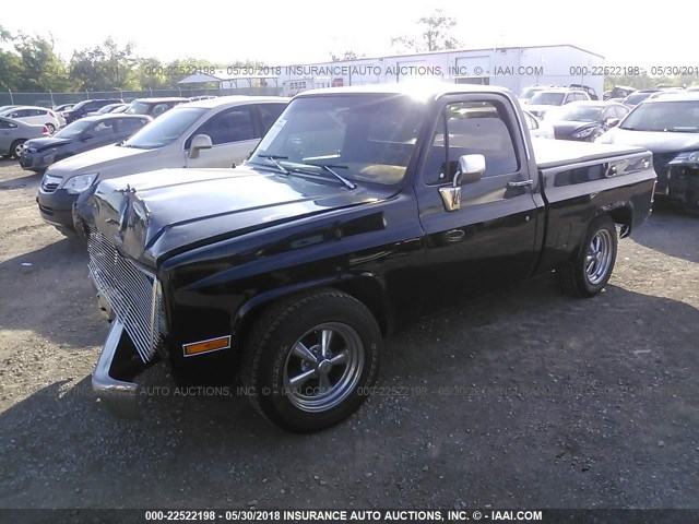 2GCDC14H6D1182392 - 1983 CHEVROLET C10 შავი ფოტო 2