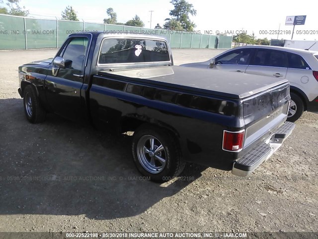 2GCDC14H6D1182392 - 1983 CHEVROLET C10 შავი ფოტო 3
