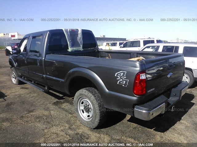 1FT8W3BT8GED23946 - 2016 FORD F350 SUPER DUTY GRAY photo 3