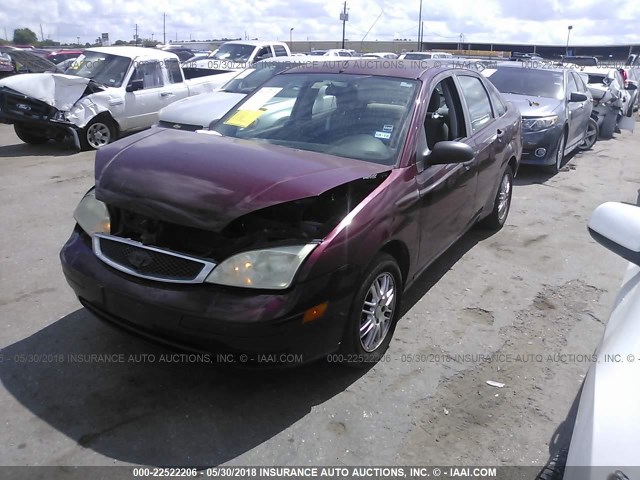 1FAHP34N37W204424 - 2007 FORD FOCUS ZX4/S/SE/SES 红色 照片 2