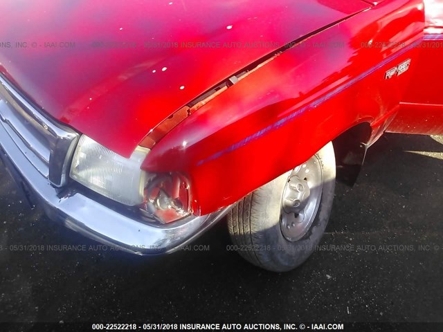 1FTYR10C7WUC70434 - 1998 FORD RANGER RED photo 6
