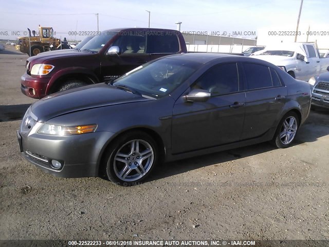 19UUA66237A027533 - 2007 ACURA TL GRAY photo 2